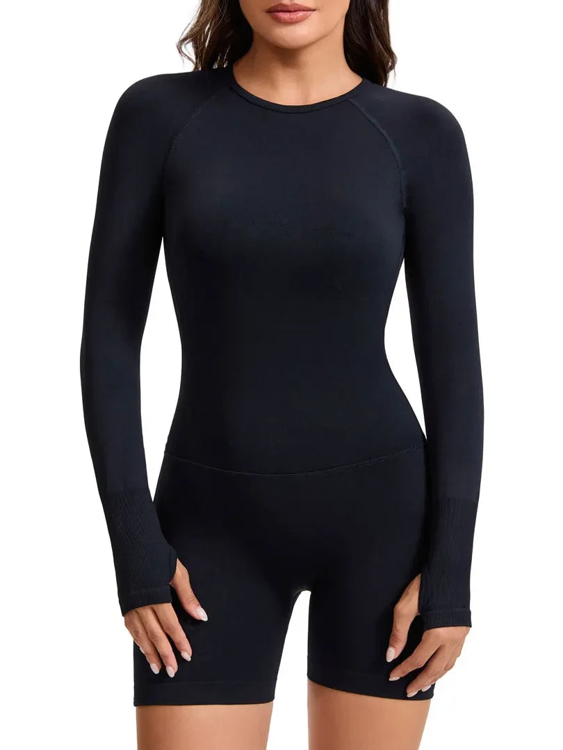 Breathable Open Back Fitness Jumpsuit