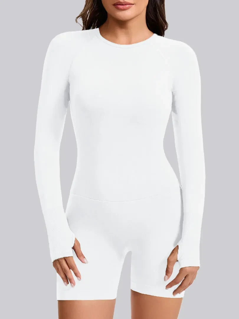 Breathable Open Back Fitness Jumpsuit