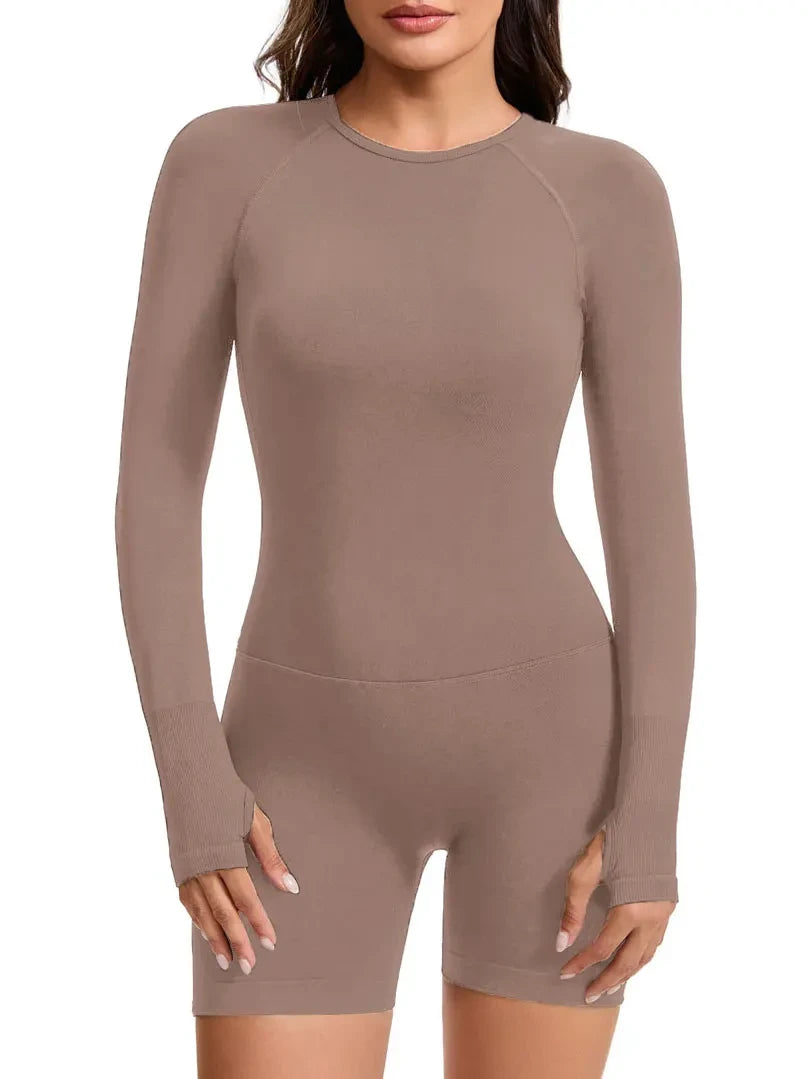 Breathable Open Back Fitness Jumpsuit
