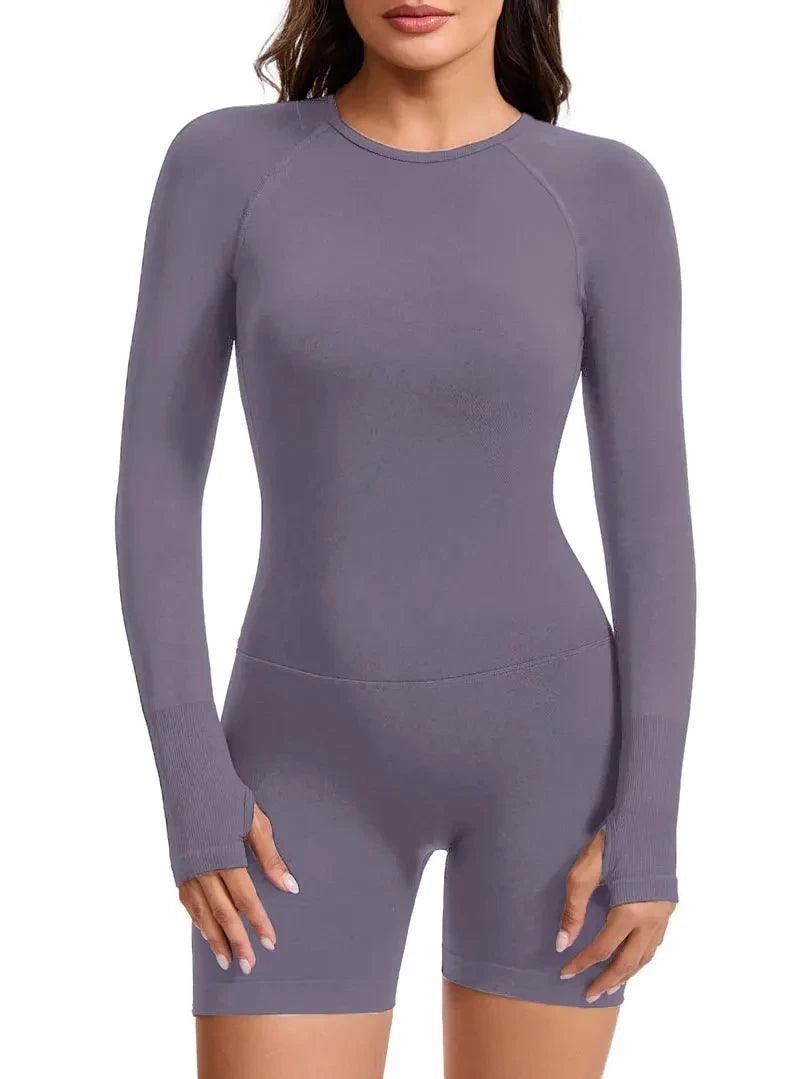 Breathable Open Back Fitness Jumpsuit