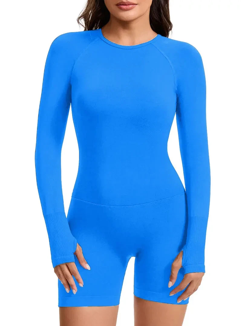 Breathable Open Back Fitness Jumpsuit