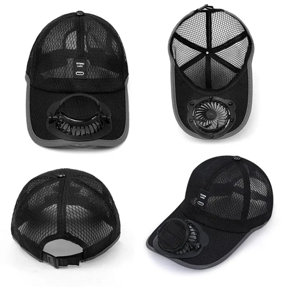Solar Fan Baseball Cap