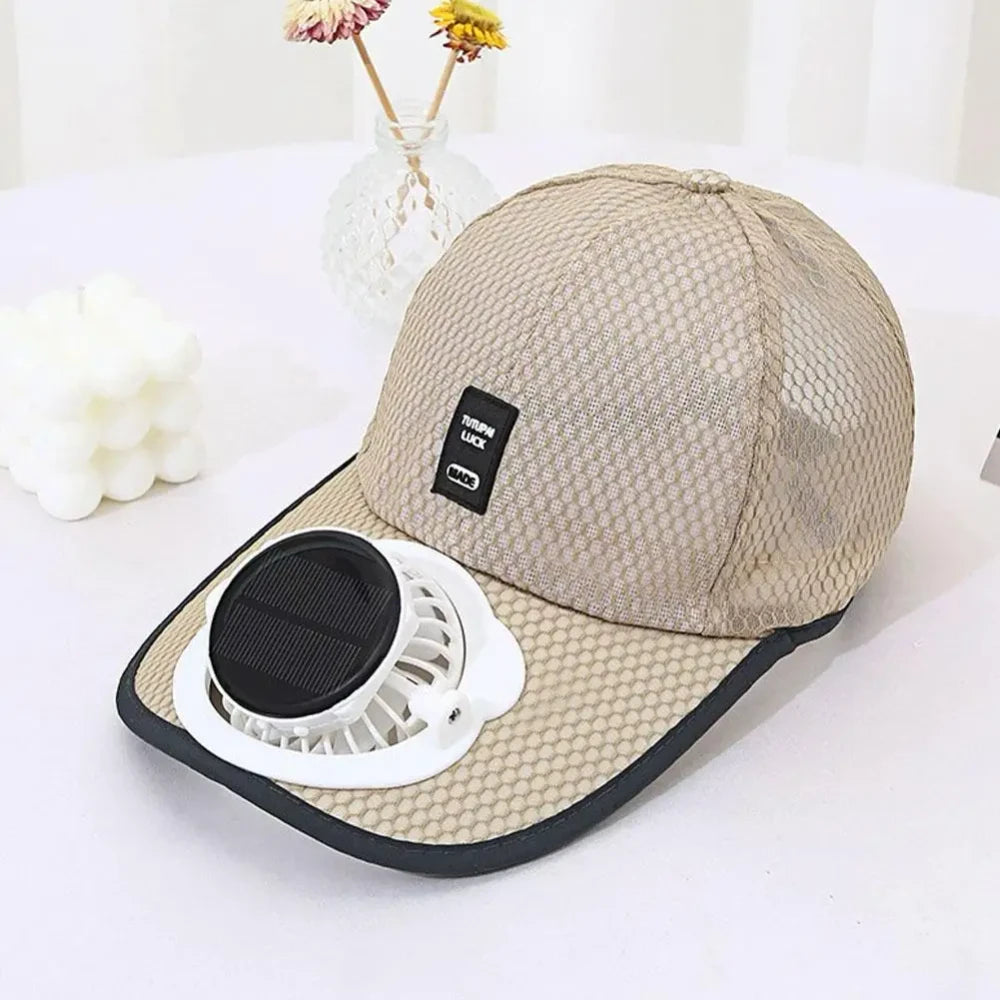 Solar Fan Baseball Cap