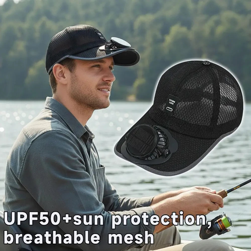 Solar Fan Baseball Cap
