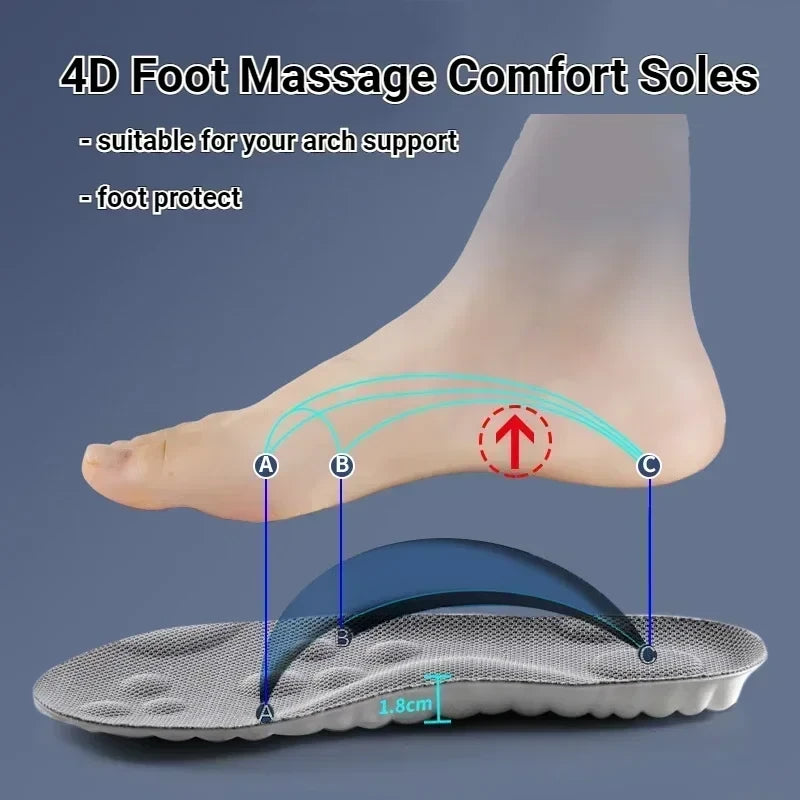 Soft Latex Orthopedic Shoe Insoles